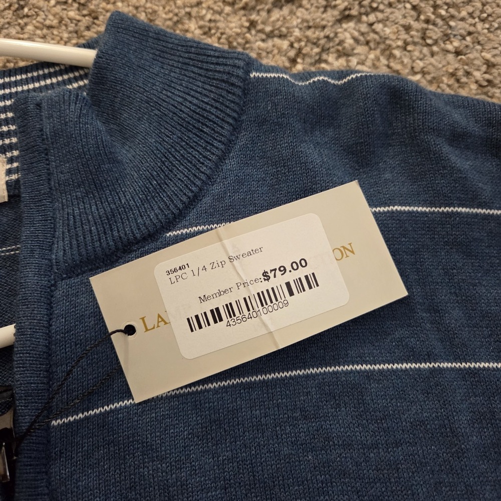 NEW‎ Lamp Post Collection Golf 1/4 Zip Sweater Size XL - Picture 10 of 12